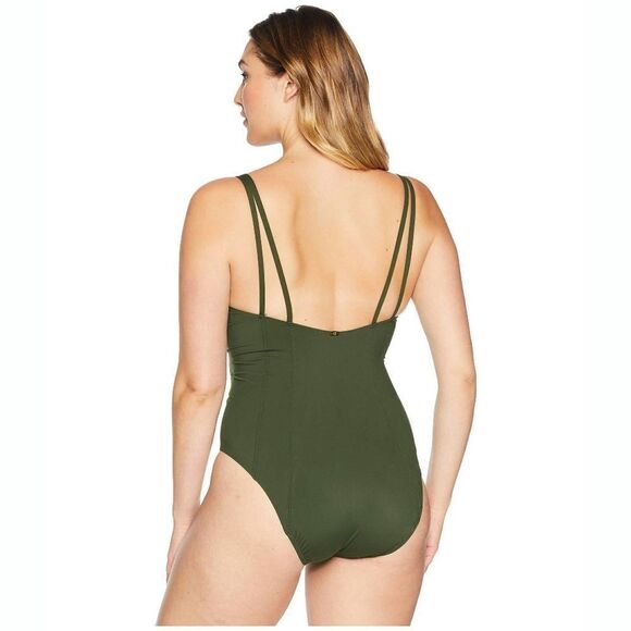 New! AMORESSA MIRACLESUIT Green Women's One-Piece Swimsuit Bathing Suit Size 6 - Picture 3 of 9